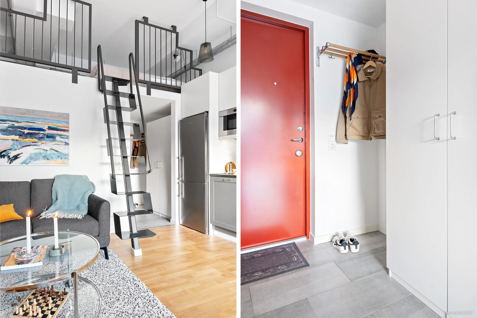 Otrolig takhöjd, praktiskt sovloft och rakt söderläge på uteplatsen!