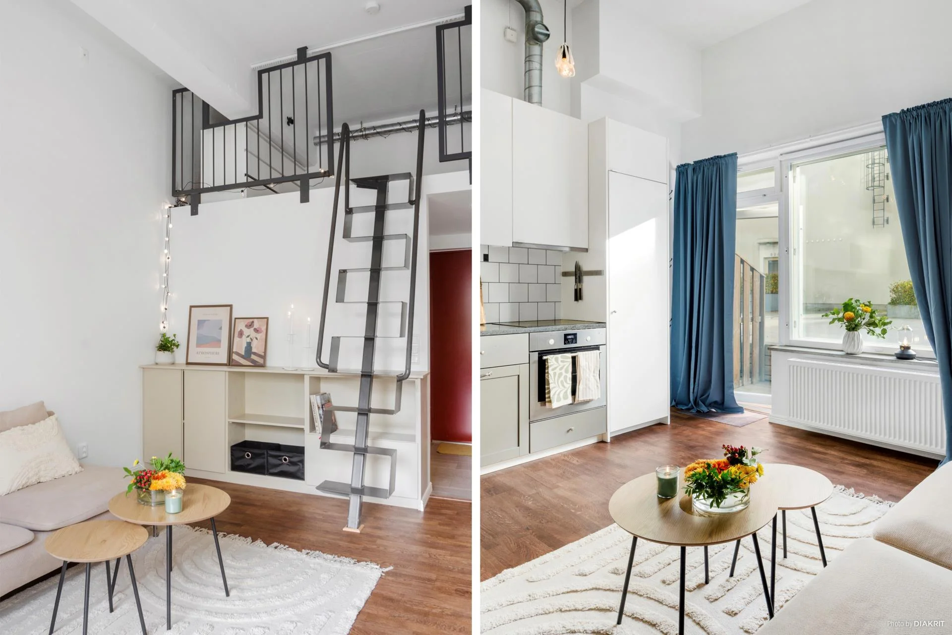 Stilsäker 1:a med loft och uteplats i söderläge mitt i centrala Gustavsberg!