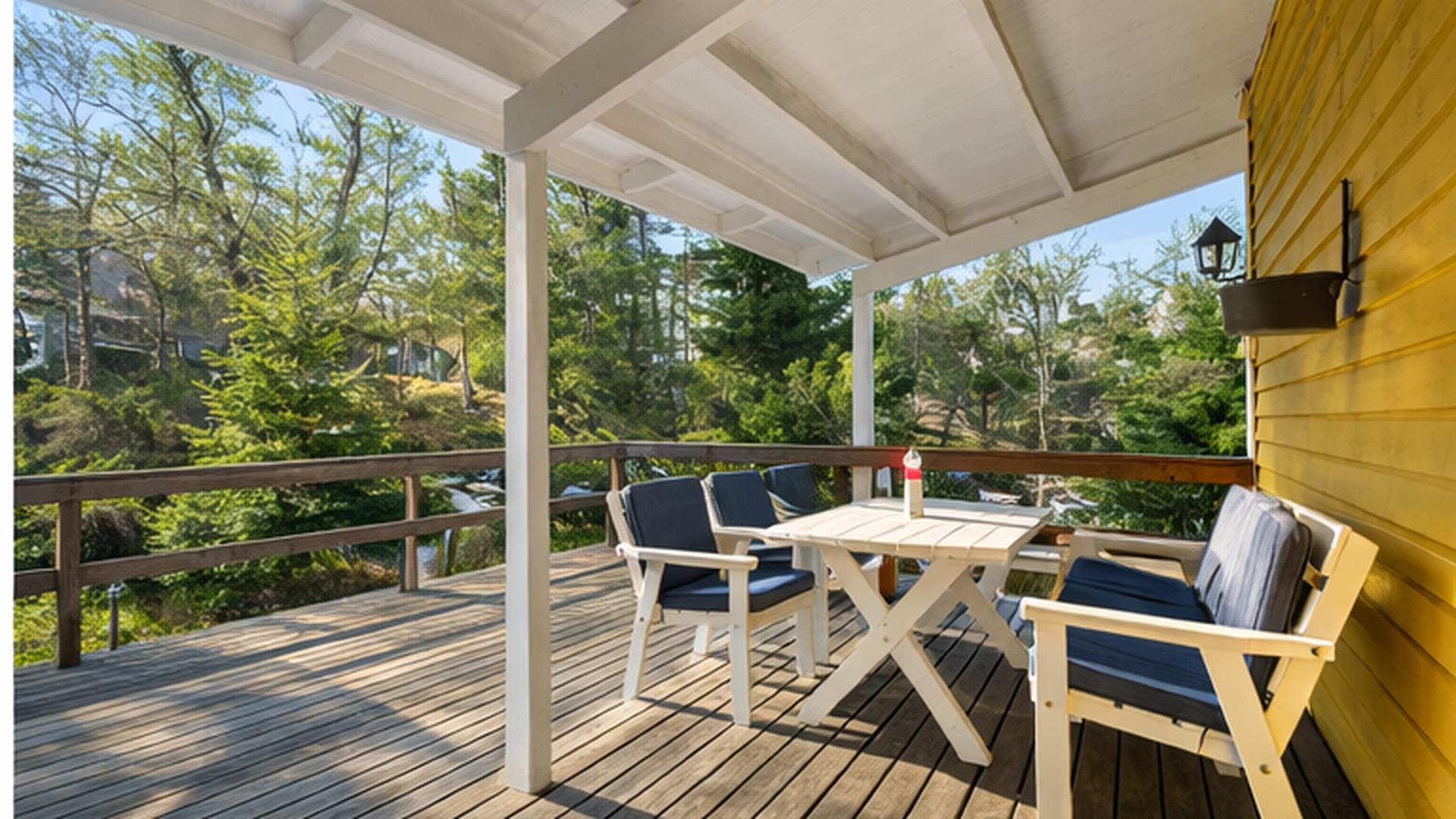 Trivsamt hus med braskamin, stor uteplats, rymligt garage och endast några hundra meter till vattnet