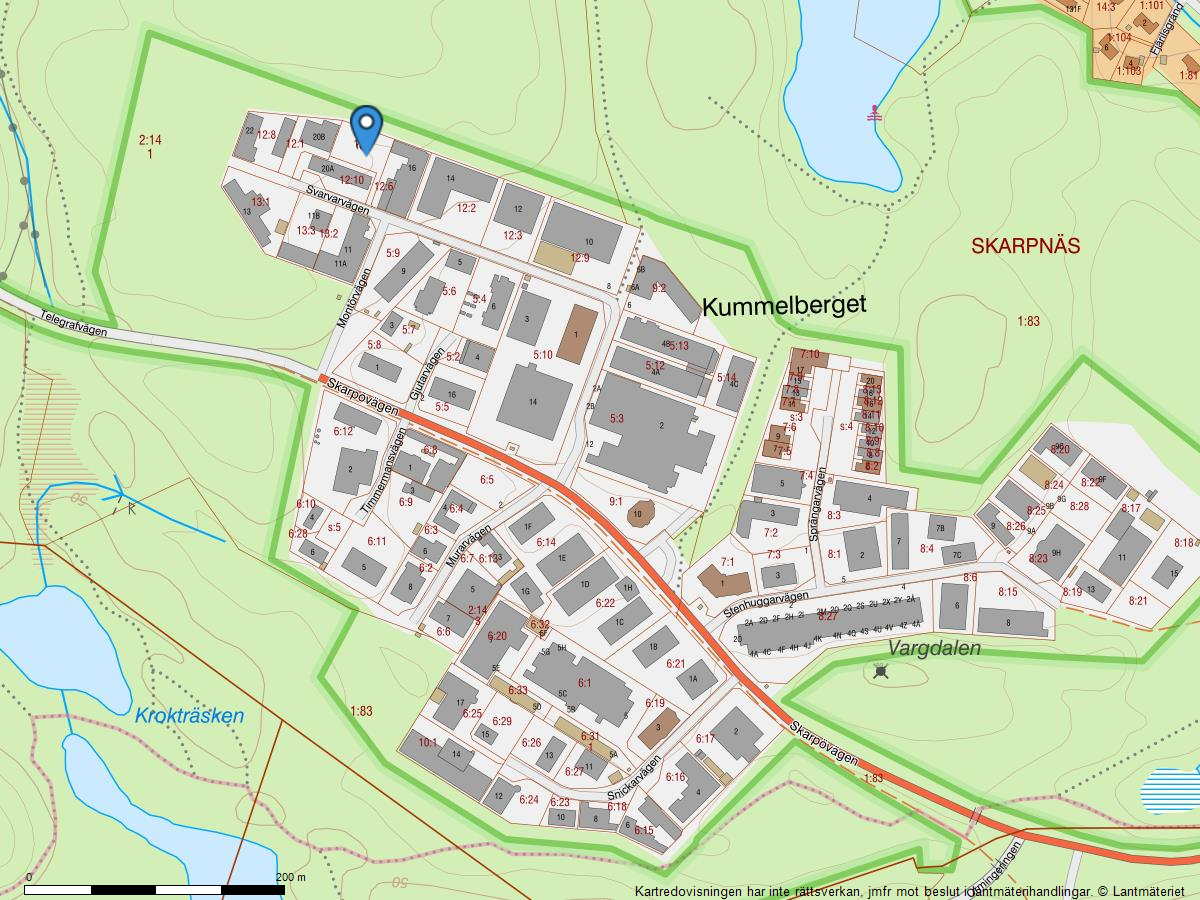 Attraktiv verksamhetstomt med generös byggrätt i Kummelbergets industriområde