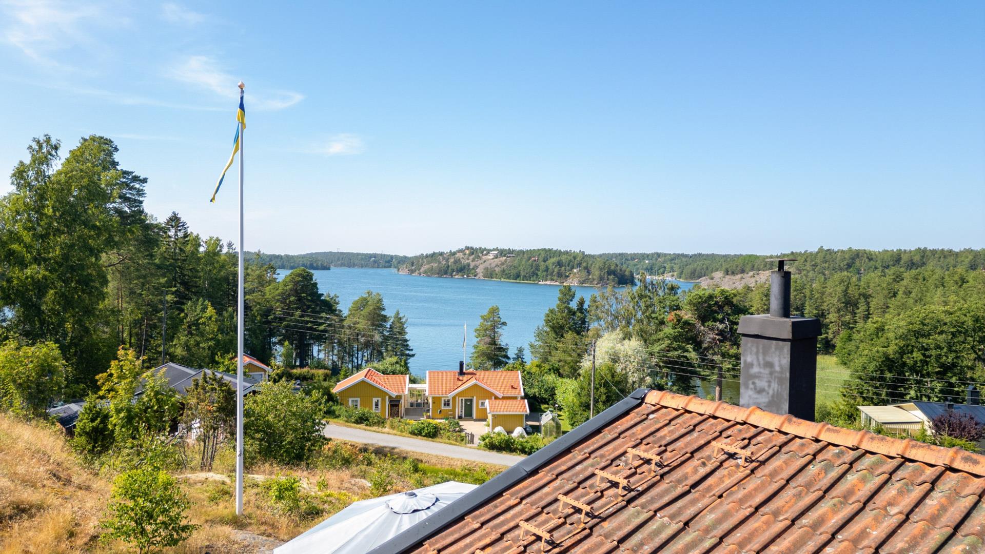 Högt belägen skärgårdsidyll med gästhus och magiska solnedgångar!