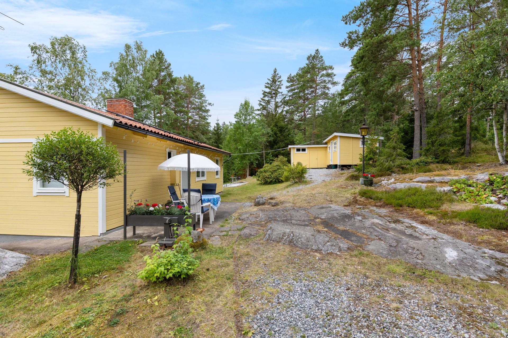 Fint fritidshus med åretrunt-standard med direkt närhet till bad, bryggor och skärgården!