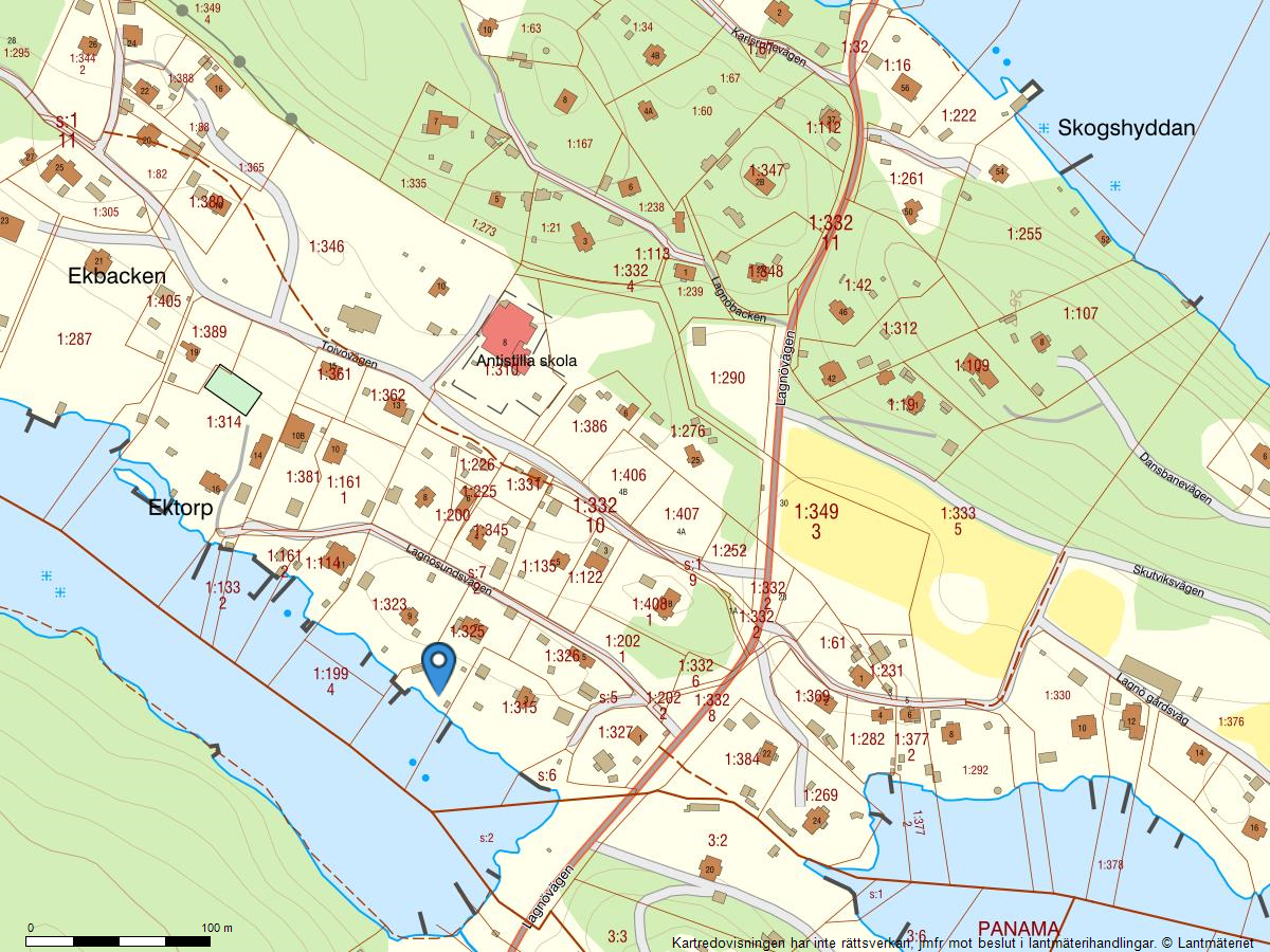 Sjötomt med egen strand och soligt söderläge på Norra Lagnö